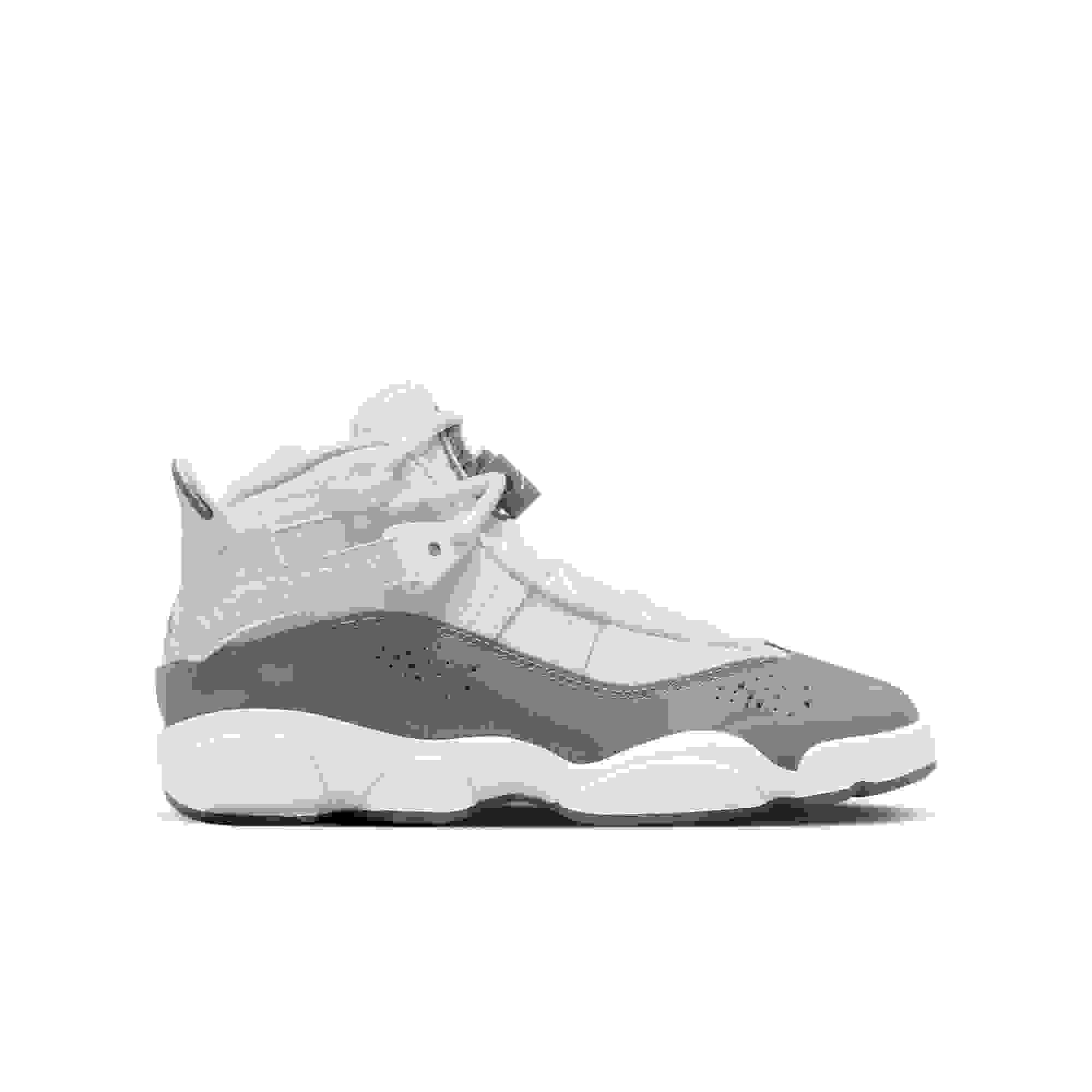 Jordan 6 Rings Grade School Boys' "White/Cool Grey" Shoe